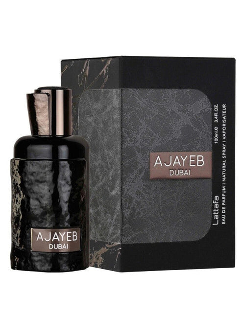 Ajayeb Dubai Lattafa Eau de Parfum 100ml - Profumo Arabo Unisex Gourmand al Caffè e Ananas