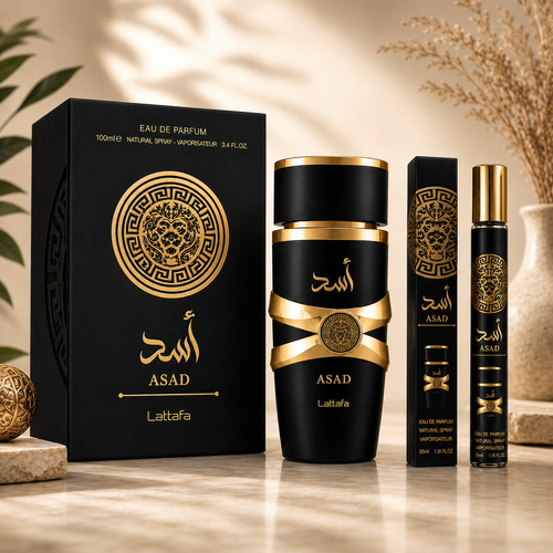 Lattafa Asad EDP 35ml – Il Profumo Sensuale dalle Note Dolci e Legnose