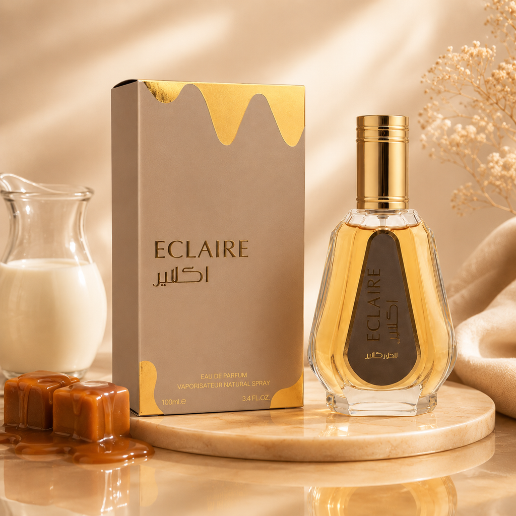 Eclaire Eau de Parfum 50ml - Profumo Arabo Donna Gourmand al Caramello e Latte