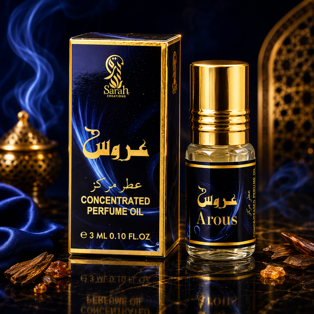 Olio Profumato Concentrato Arous 3ml - Attar Arabo Roll-on / Dipstick Unisex