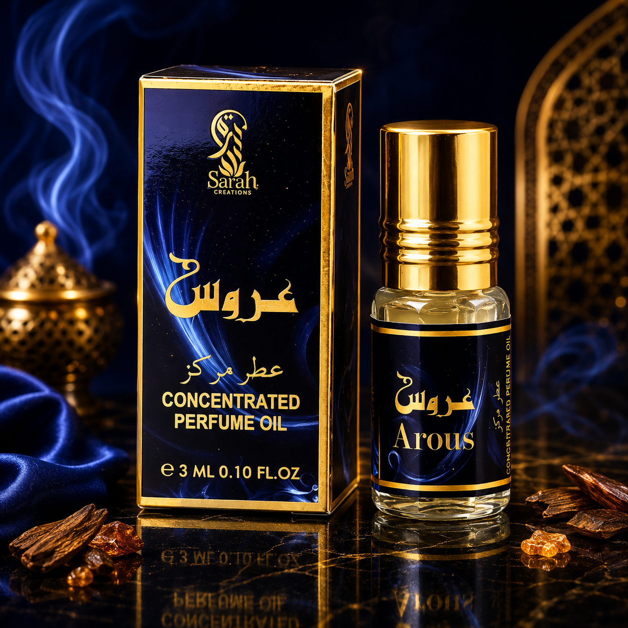 Olio Profumato Concentrato Arous 3ml - Attar Arabo Roll-on / Dipstick Unisex