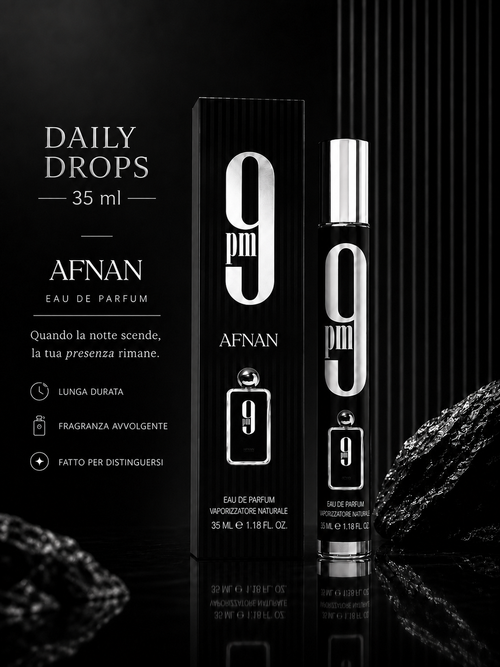Afnan 9pm - 35ml - Eau de Parfum – Daily Drops | Una fragranza Maschile seducente e moderna